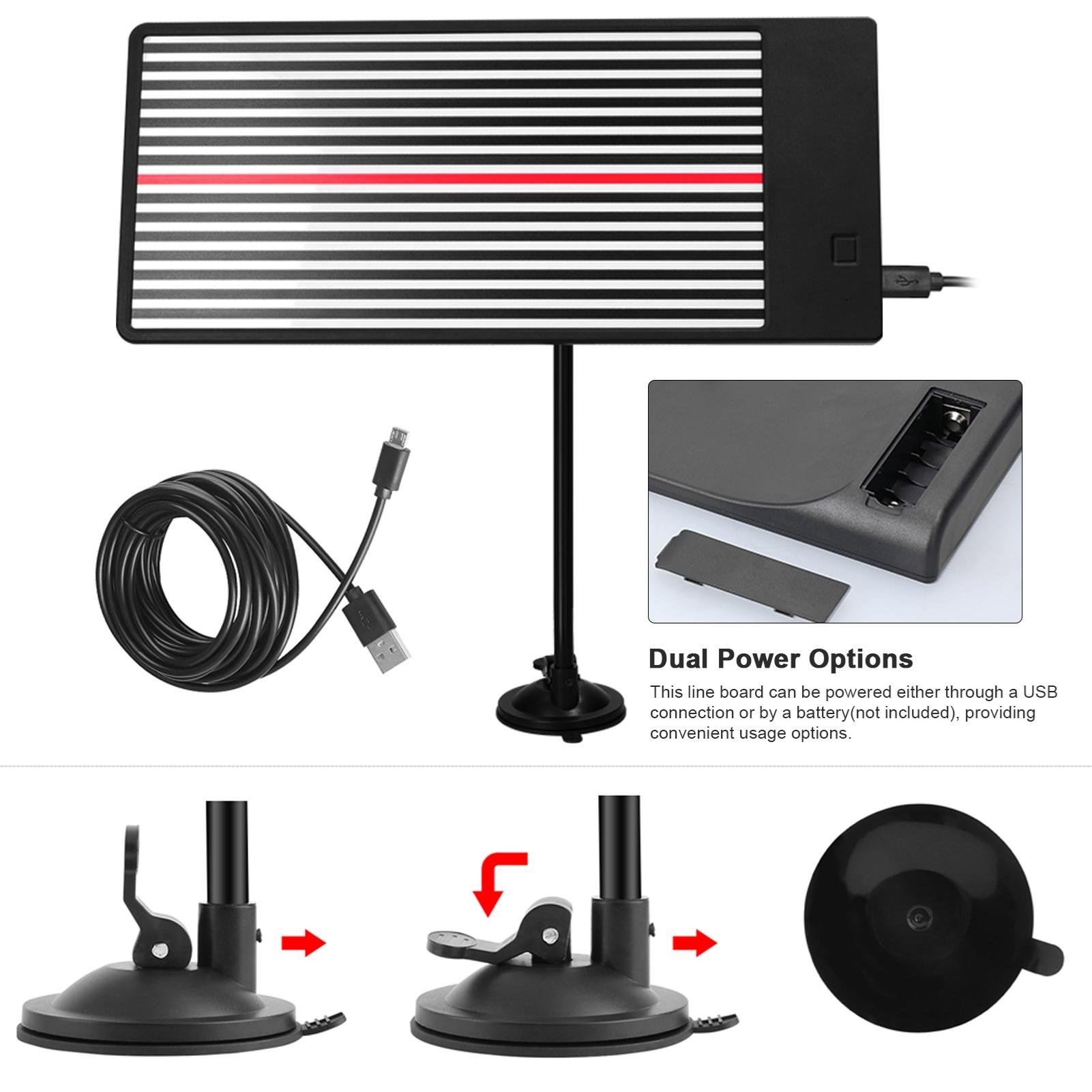 

Car LED Stripe Line Board Acrylic Paintless Dent Repairing Tool 3 Different Brightness Reflector Light with Dent Puller and Rubber Hammer for Car Body