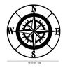 Nautical Compass Wall Decor – Black Metal Compass for Outdoor Wall Art  Perfect for Coastal and Maritime Themes