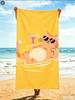 Dalmatian Dog Beach Towel Cartoon Cool Dog Print Microfiber Quick Dry Oversized Bath Towel Absorbent Beach Blanket for Summer
