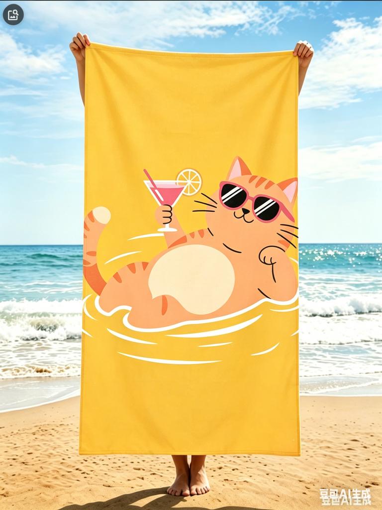 Dalmatian Dog Beach Towel Cartoon Cool Dog Print Microfiber Quick Dry Oversized Bath Towel Absorbent Beach Blanket for Summer