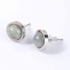 1pairs Handmade 10mm Natural Stone Stud Earrings Fashion Crystal Ear Jewelry Valentine's Day Gift