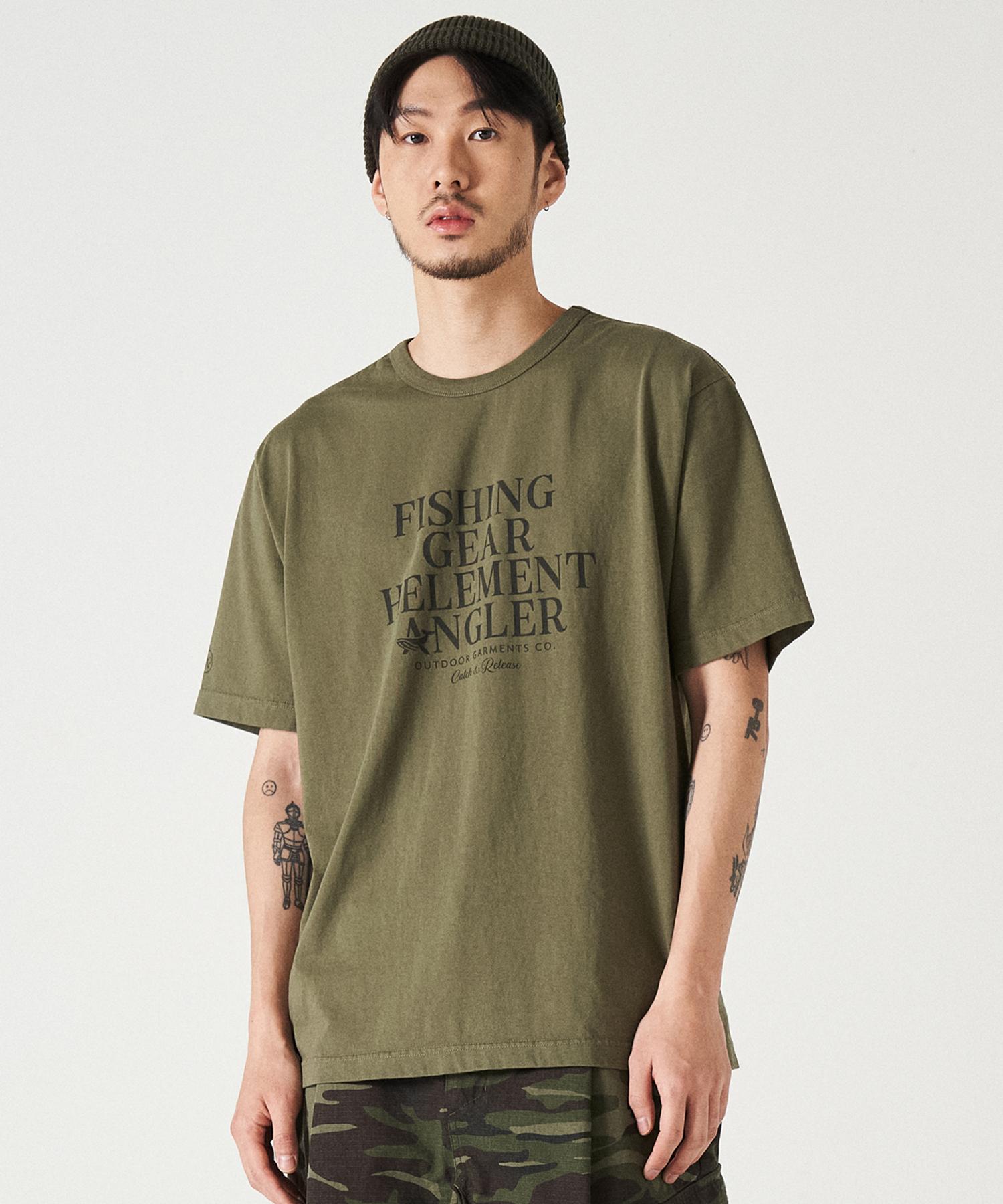 Hilliment Angler Graphic Short Sleeve T-Shirt (Khaki) Khaki/M