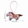 Mascot Plush Horse Keychain Creative Cartoon Steed Doll Zodiac Pony Figurine  Home Decoration