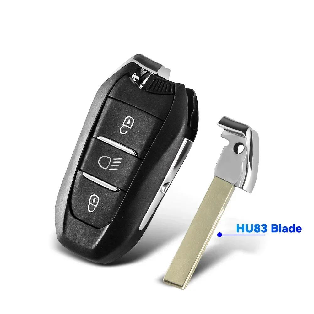 KEYYOU Con Servizio di Taglio Per Peugeot 308 3008 4008 5008 508 Expert Per Citroen Picasso C4 DS4 DS5ls ds6 ds7 Guscio Chiave Auto Fob