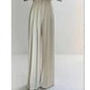 2024 Spring Women's European & American Loose Wide Leg Pleated Pants - High Fashion Drapey Casual Style