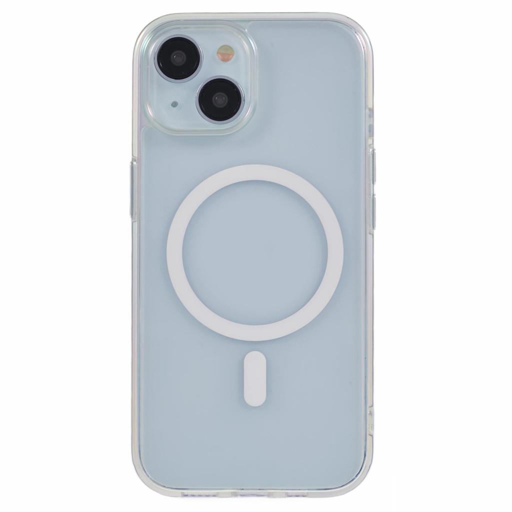 KIGC For iPhone 15 Case Compatible with MagSafe Dazzling Color TPU+PC Phone Back Cover