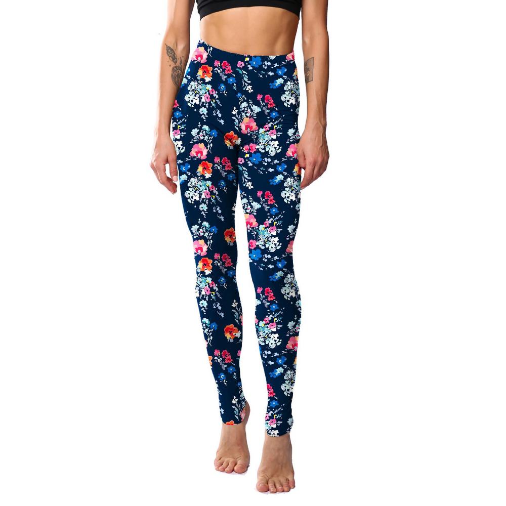 Floral Leggings High Waist Paisley Printed Legging For Women Highly Stretchable Fitness Tights Yoga Pants Workout Sportswear