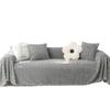 Plüsch Sofabezug Chenille Bezug Universal Couchtuch Anti-Katzenkratzschutz Sofadecke Staubdichter Sofabezug