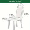 Elastic Spandex Dining Chair Cover Stretch Jacquard Stretch Chair Cover  Dining Room