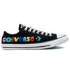 Converse Chuck Taylor All Star Trendy Versatile Smiley Print Low Top Canvas Shoes Unisex Sneakers Black 172827C