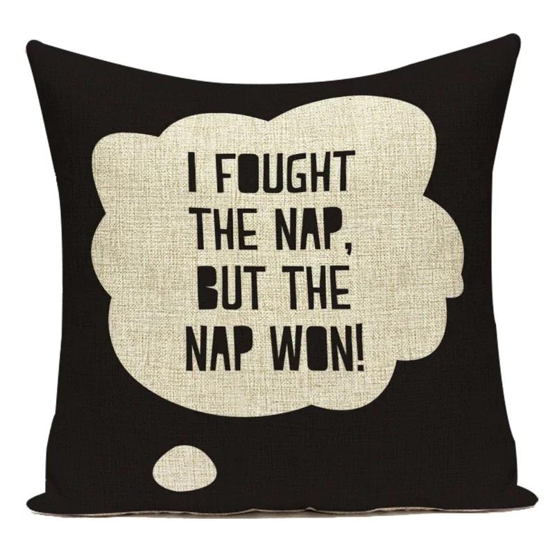 Letter Geometry Print Cushion Cover Decorative Pillow Cover Sofa Bed Car Throw Pillowcase Accessories Sweet Home Textile Decor
