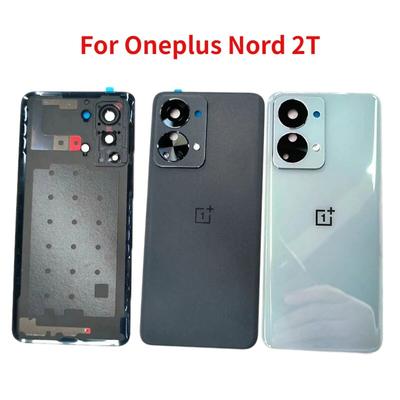 Back Glass For OnePlus Nord 2T 1+ Nord 2t Battery Cover Rear Door Housing  Back Panel with Camera Lens
