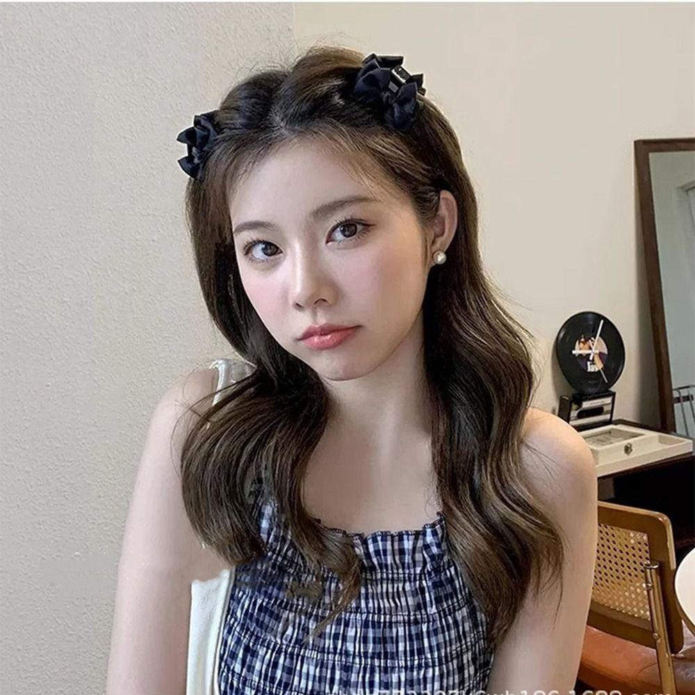 Side Clip Bow Hairpin Cloth Bowknot Hair Clip Cute Small Hair Claw  Children