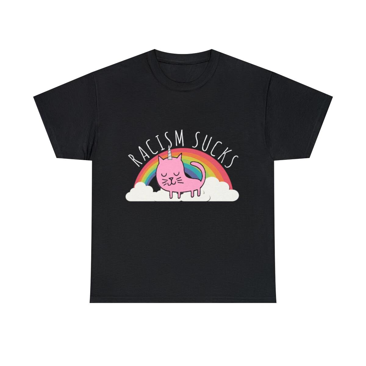 Racism Sucks Make Racism Wrong Again Graphic Tee Shirt, S-5XL S