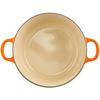 Le Creuset Cocotte Ronde, 22 cm, Orange, Cast Iron Enamel Pot with Recipe Book (Includes .co.jp Exclusive) - Gas, Induction, Oven, and Dishwasher Safe