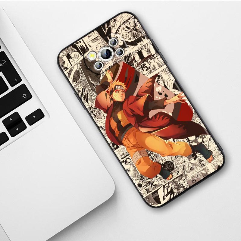 

Аниме Наруто в стиле манга для Xiaomi Civi Mi Poco X3 NFC F3 GT M4 M3 M2 X2 F2 Pro C3 F1, силиконовый чехол, черный чехол для телефона Xiaomi Poco X3 NFC