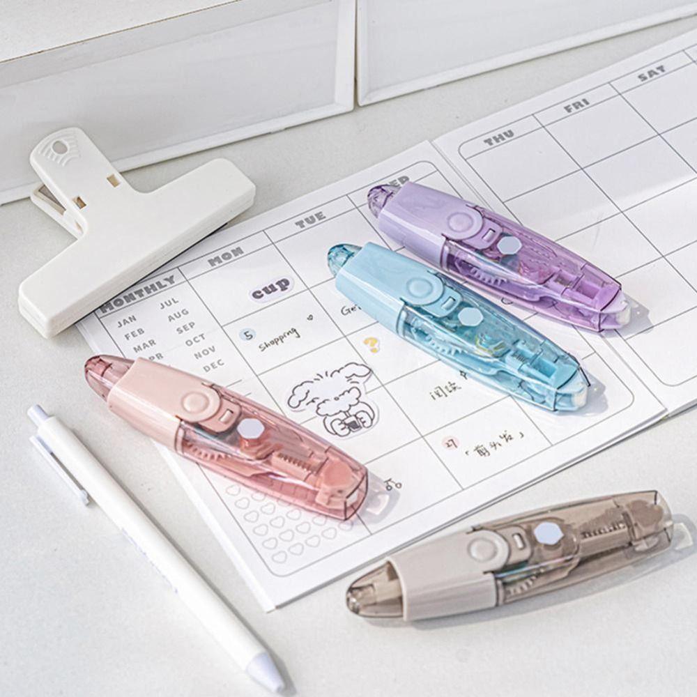 Replaceable Core Double Sided Adhesive Pen Shape Glue Tape Dispenser  School Office