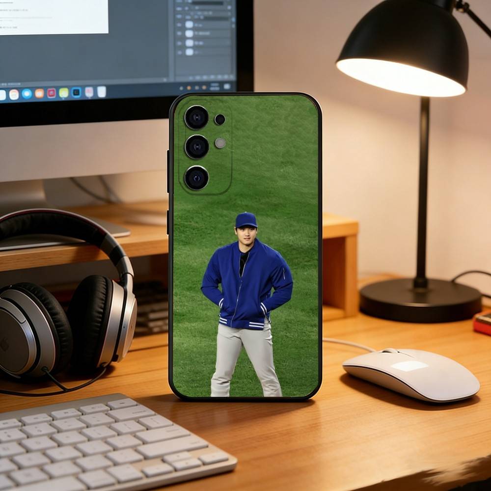 S-Shohei Ohtani Phone Case For Samsung S25,S24,S21,S22,S23,S30,Ultra,S20,Plus,Fe,Lite,Note,10,Black Cover