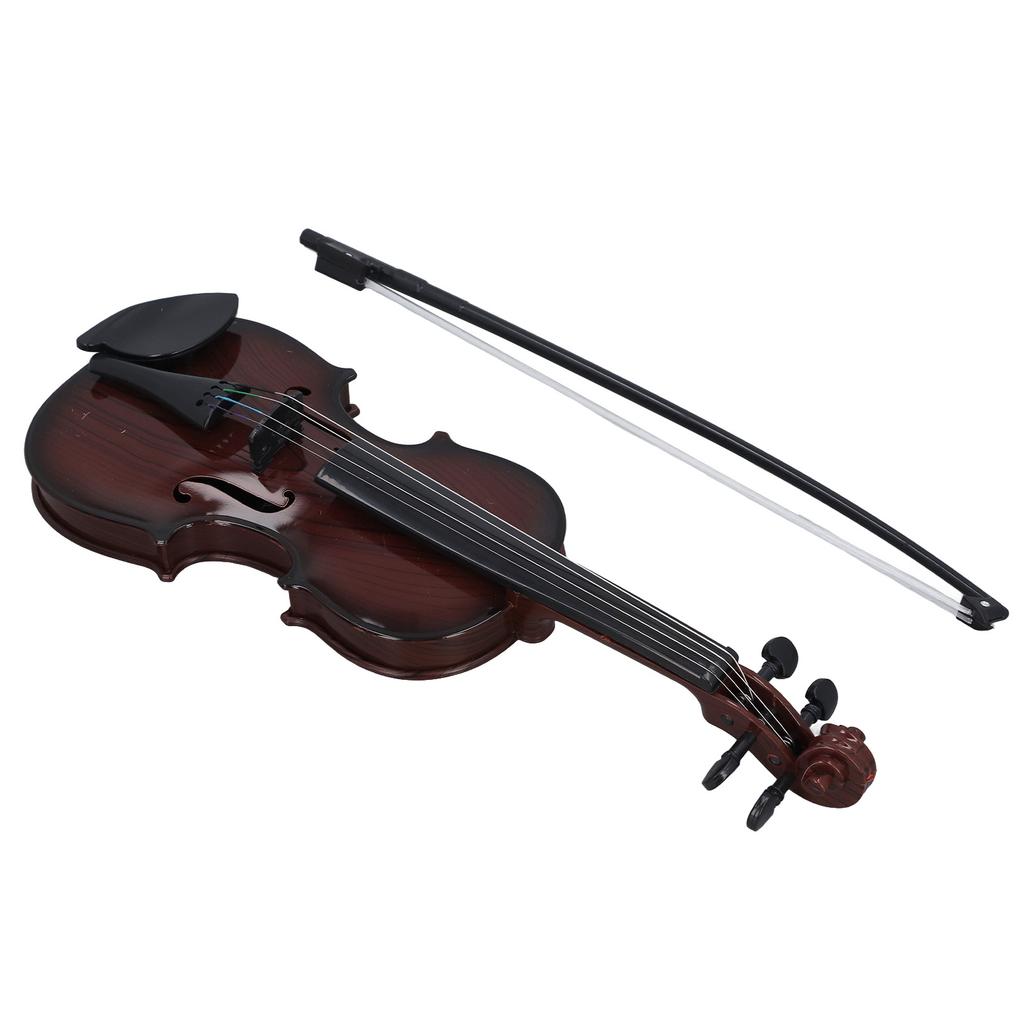 Violín De Juguete Acústico De 39 Cm Para Niños – Instrumento Musical De ABS Marrón Claro, Ideal Para Principiantes