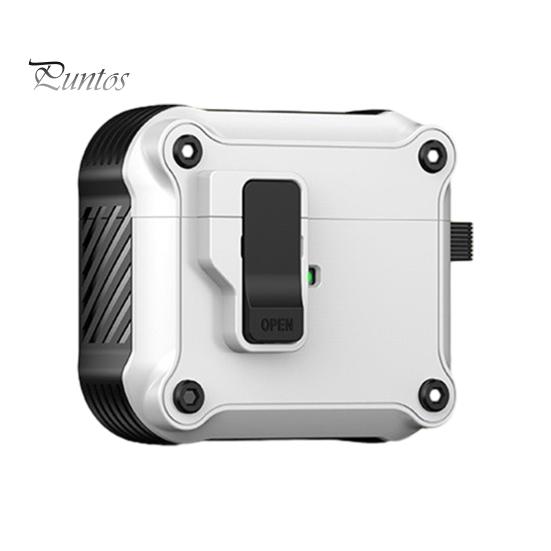 

Защитный чехол для наушников, надежные замки, полная защита с подвесной пряжкой, чехлы для наушников AirPods Pro 2nd 1 белый