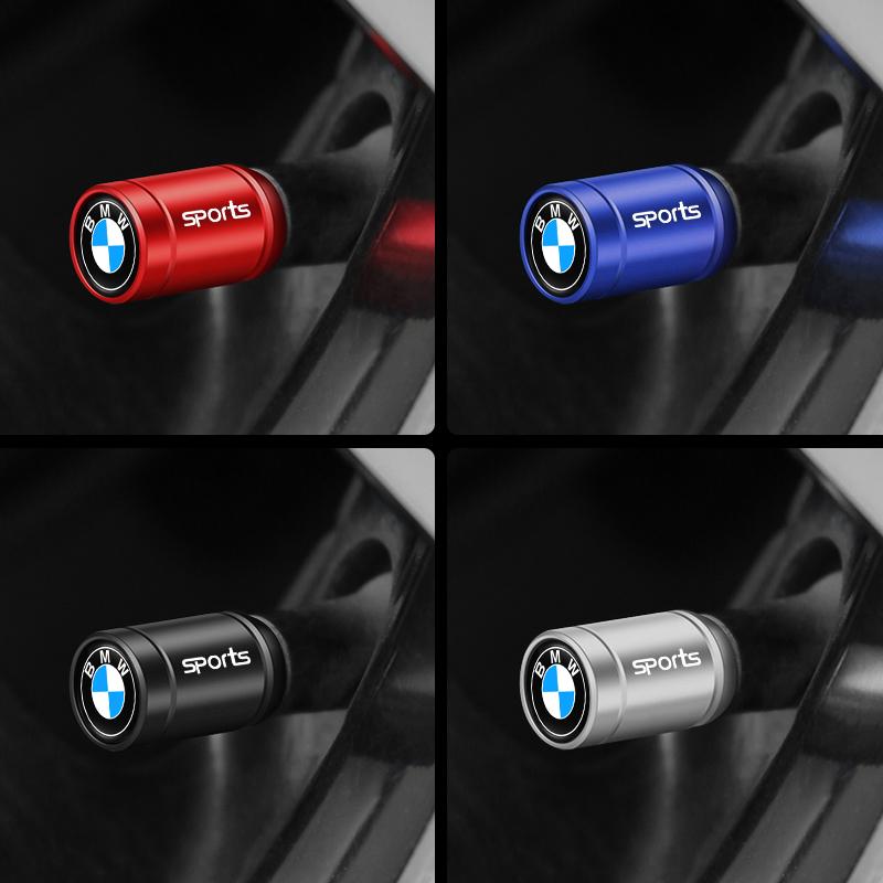 4Pcs Car Wheel Tire Valve Stems Caps For BMW M Performance E46 E90 E60 F10 F30 E39 E36 F20 E87 G30 E92 E91 X5 FZ7