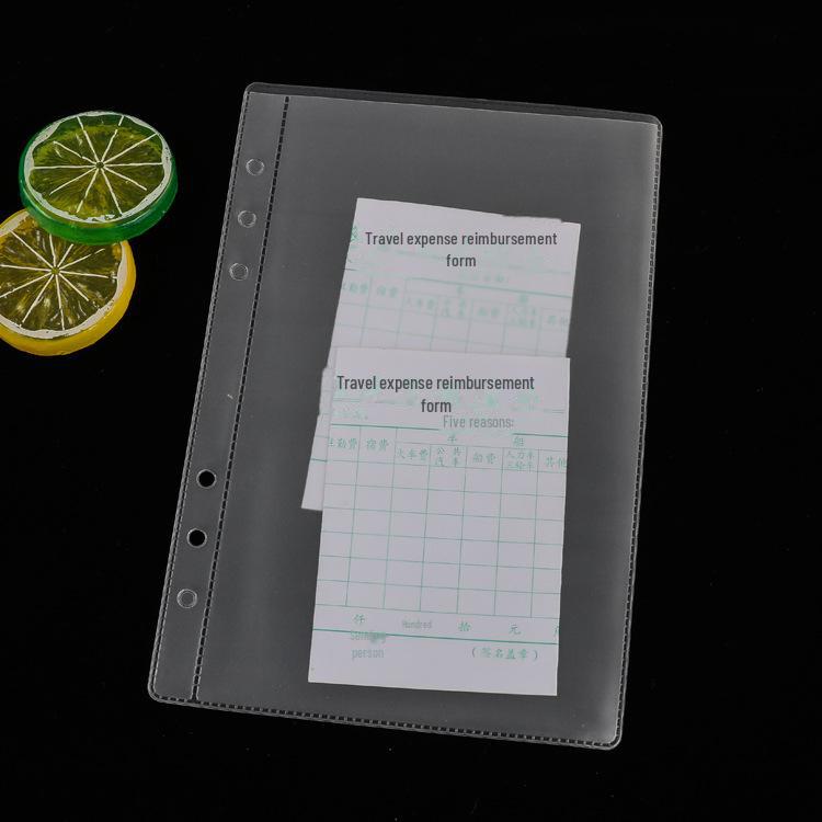 ПВХ-сумка формата А5 на молнии Запасной блок для блокнота и визитница с наклейками для классификации A7 single frame 529₽