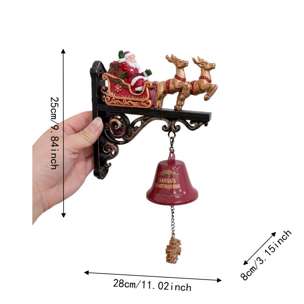 Sounding 3D Wall-mounted Doorbell Vintage Christmas Party Door Hanger  Garden