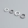 S925 Sterling Silver Circle Spacer Beads for DIY Bracelets – Donut Shaped Jewelry Accessories