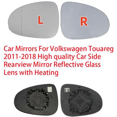 Para Volkswagen Touareg 2011-2018 Espejos de Coche de Alta Calidad Espejo Lateral Retrovisor Lente de Cristal Reflectante con Calefacción