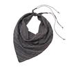 Lightweight Triangle Scarf Beaded Tie Neckerchief Versatile Layering Accessory  Waist Wrap
