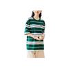 Anta Striped Series Pullover Round Neck Loose Striped Sports Short Sleeve T-Shirt Unisex Tops Dark-Green 952428109-1
