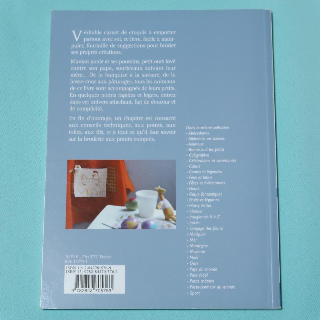 [USED] Foreign book: Mamans and bebes animaux (Cross-stitch pattern book)