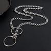 Stainless Steel Heart Necklace Summer Women Girls Retro Punk Silver Color Necklace Elegant Versatile Necklace Fashion Accessory