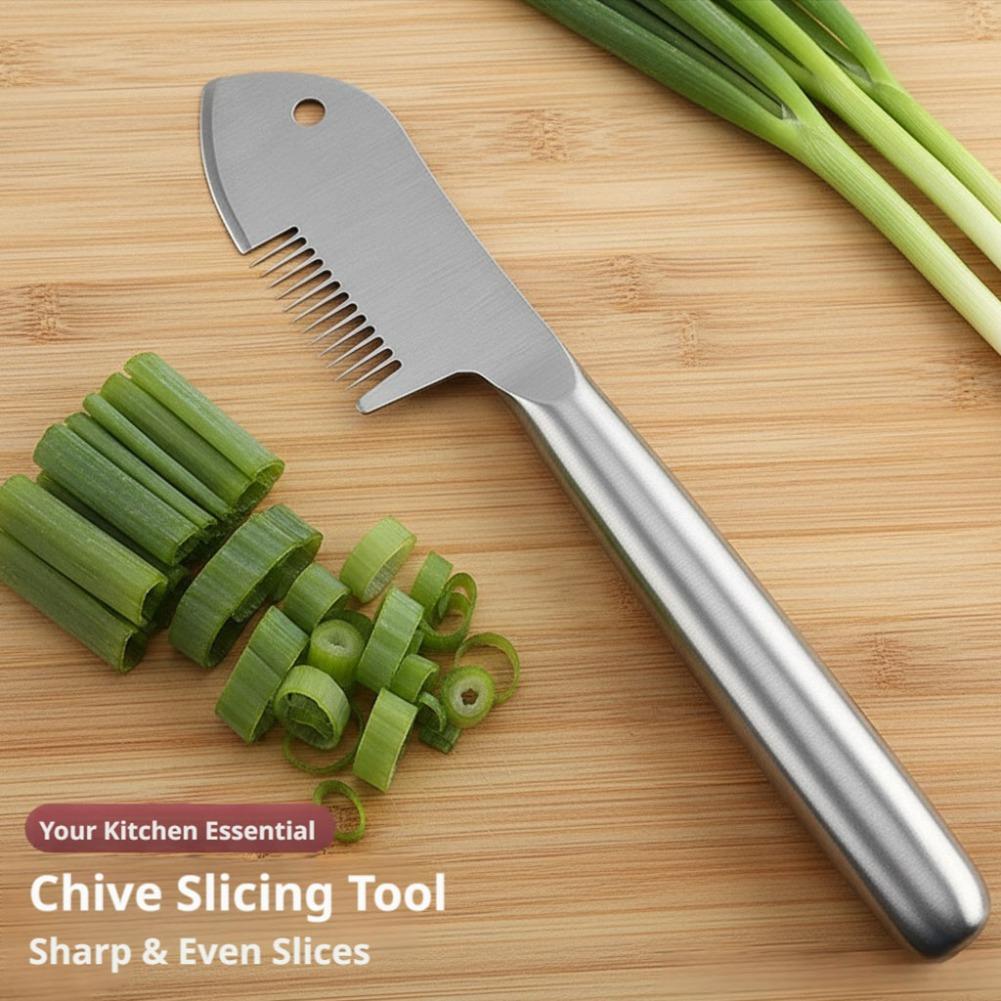 1pcs Stainless Steel Vegetable Scallion Cutter Shredder Kitchen Slicer Garnish Strips 420 Blade Sharp Chopper Utensil Cook Tool