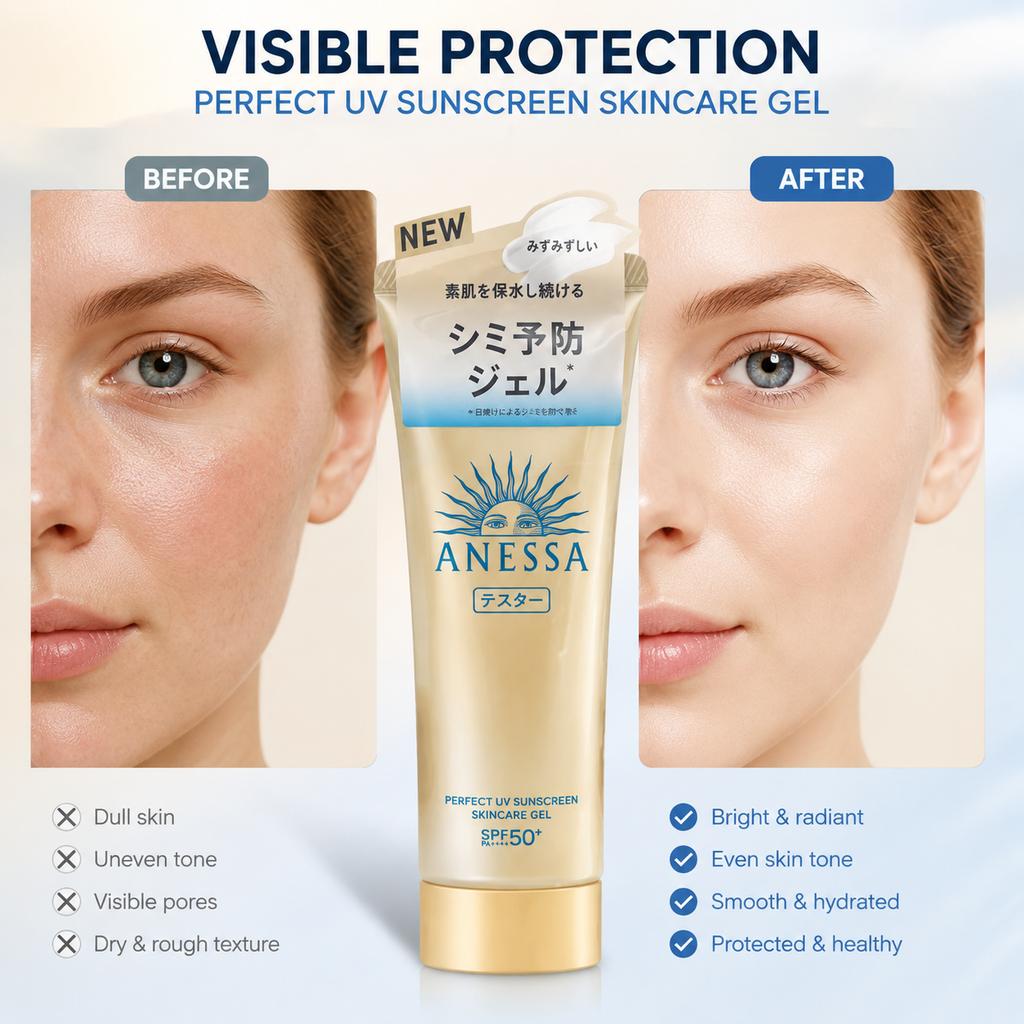 Anessa Perfect UV Skin Care Gel NA SHISEIDO SPF50+/PA++++ 90g