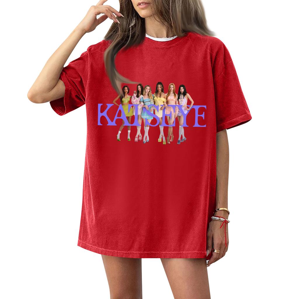 Women's Round Neck Printed Short-sleeved T-shirt Top