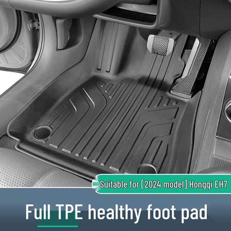 Customized TPE Floor and Trunk Mats for 24 Hongqi EH7 Models - Eco-Friendly and Car-Specific