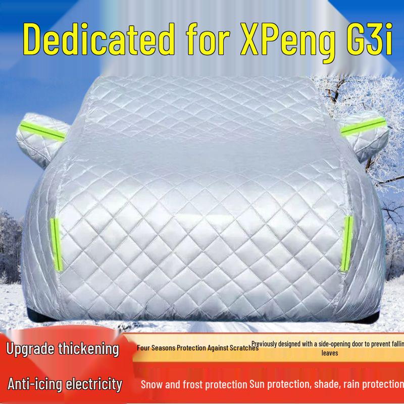 

XPeng G3i Car Cover - Sun, Rain, Snow, Frost, Hail Protection with Heat Insulation. Thickened Hail Protection - All Seasons