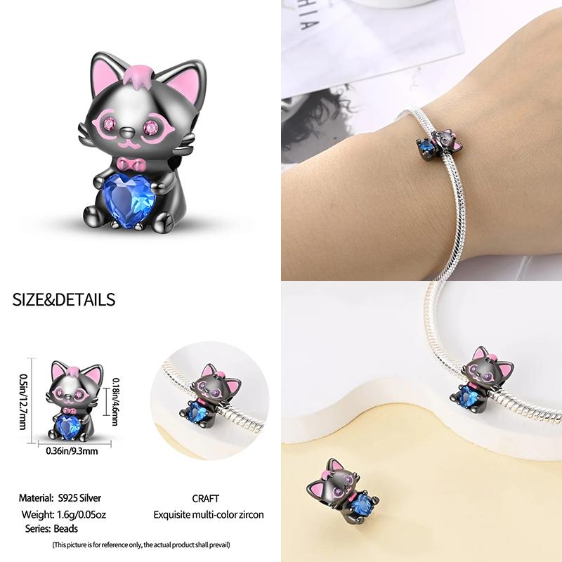 New In Copper Cute Pet Animal Shapes Charm Beads Fits Pandach Original Charms Bracelet For Women Pendant Bead Jewelry