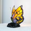 Modern Table Lamps Mediterranean Butterfly Retro Stained Glass Desk Lamp for Bedroom Bedside Vintage Living Room Light Fixtures