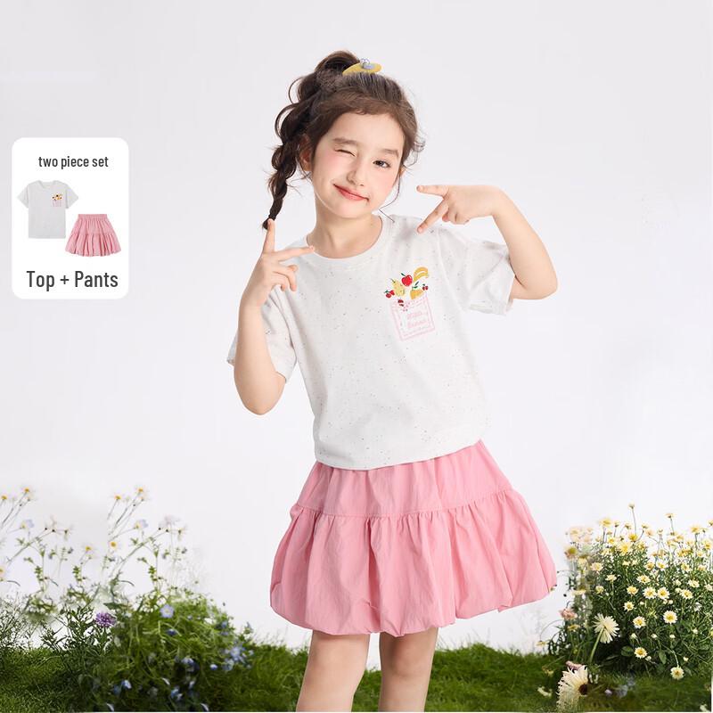 

Girls Floral Print T-Shirt & Skirt Set 160