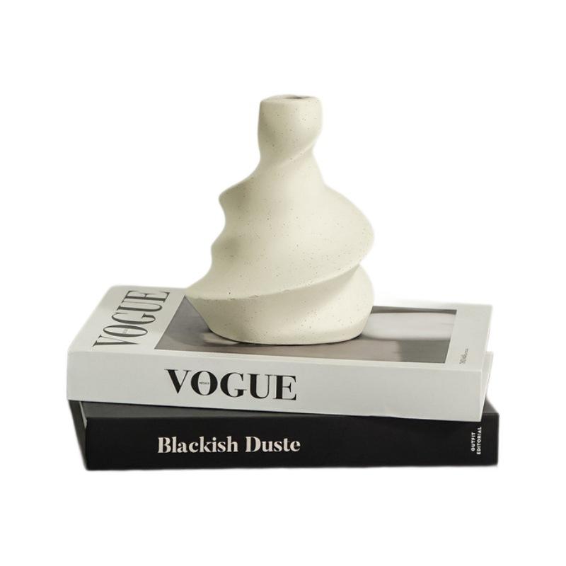 Ice cream vase ceramic art flower vase living room desktop living room foyer dining table flower arrangement ornament vase