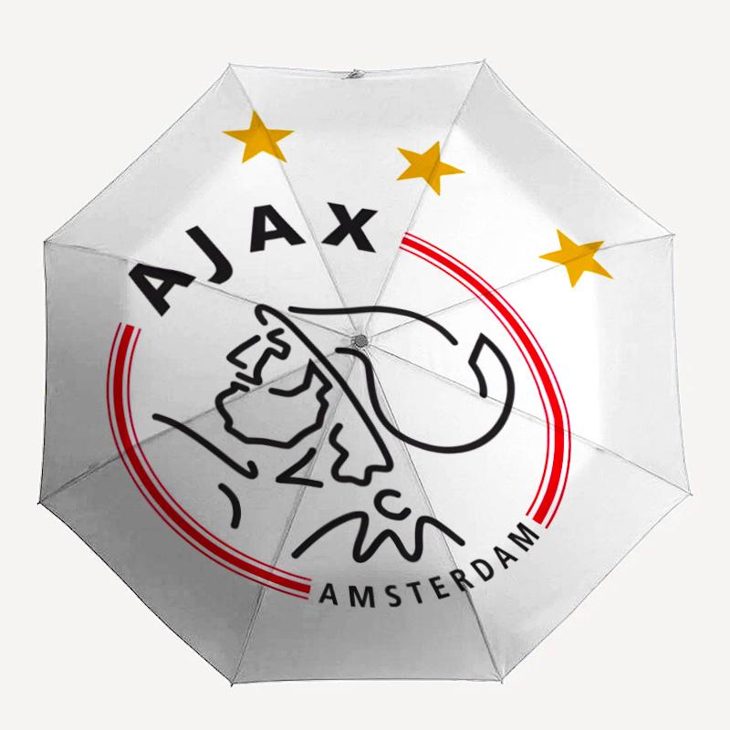 1pc Ajax FC Umbrella, Sun Protection, And UV Shielding. It Has Eight Sturdy Ribs for Outdoor Use And Perfect As a Holiday Gift