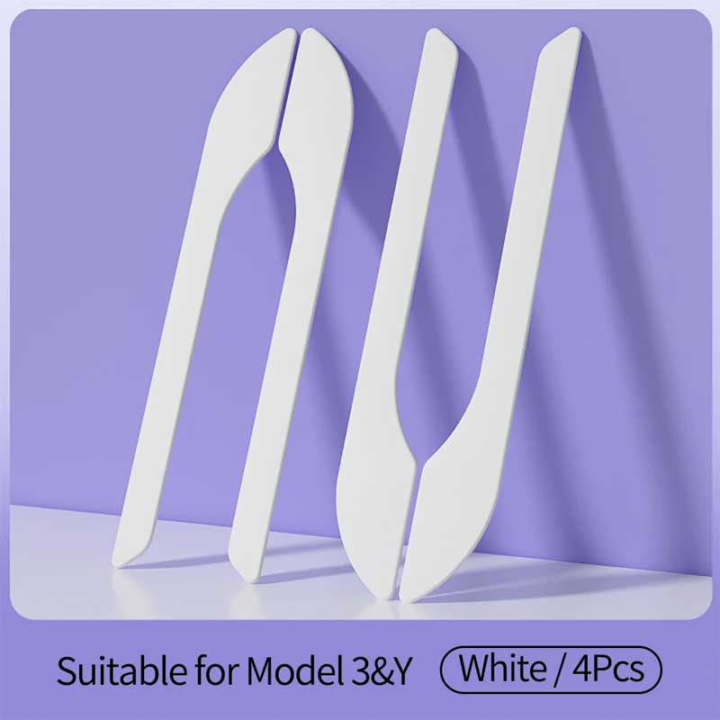 4Pcs Door Handle Decorative Protective Stickers Suitable For Tesla Model3Y Handle Cover Decorative Stickers External Accessories
