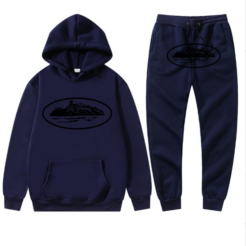 Grensoverschrijdend Corteiz trendy merk hoodie trainingspak sport trui heren en dames tweedelig trui + joggingbroek kleding street shirt