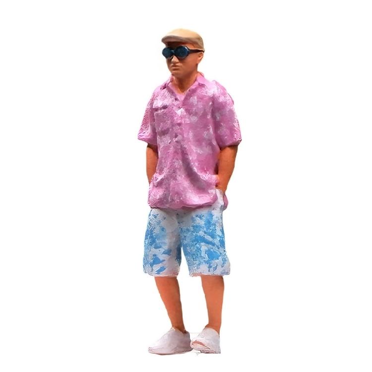 Simulation 1/64 Scale Miniature Figure Doll Resin Figurine with Fine Detail For Hobbyists And Scene Setting Accessories