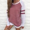Usa Women Ladies Long Sleeve Casual Tops Shirt Fashion Crew Neck Blouse With Stylish New Design