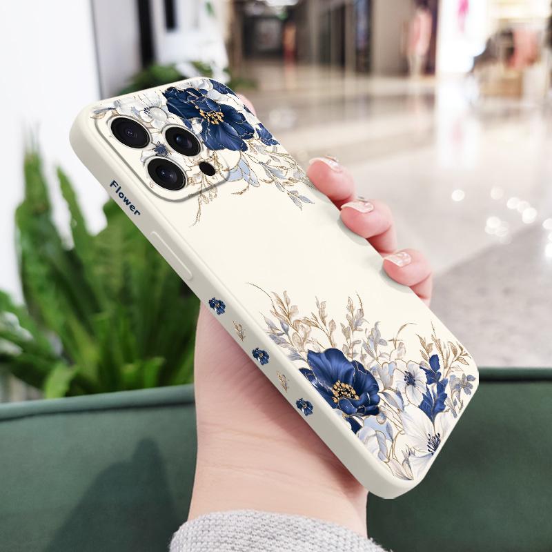 Brilliant Peony Phone Case For iPhone 17 16 16e 15 14 13 Plus Pro Max Mini Silicone Cover