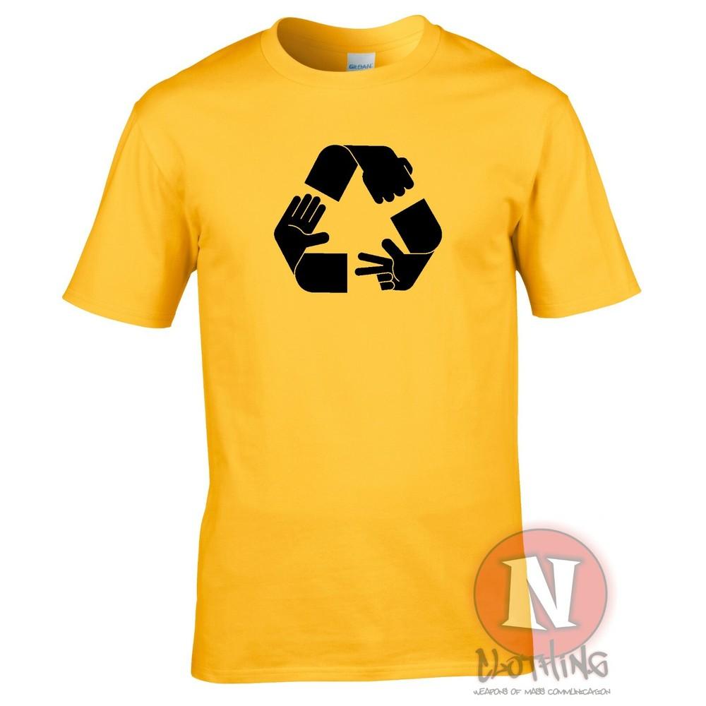 Rock Paper Scissors Recycle TShirt Funny Game Adult Tee