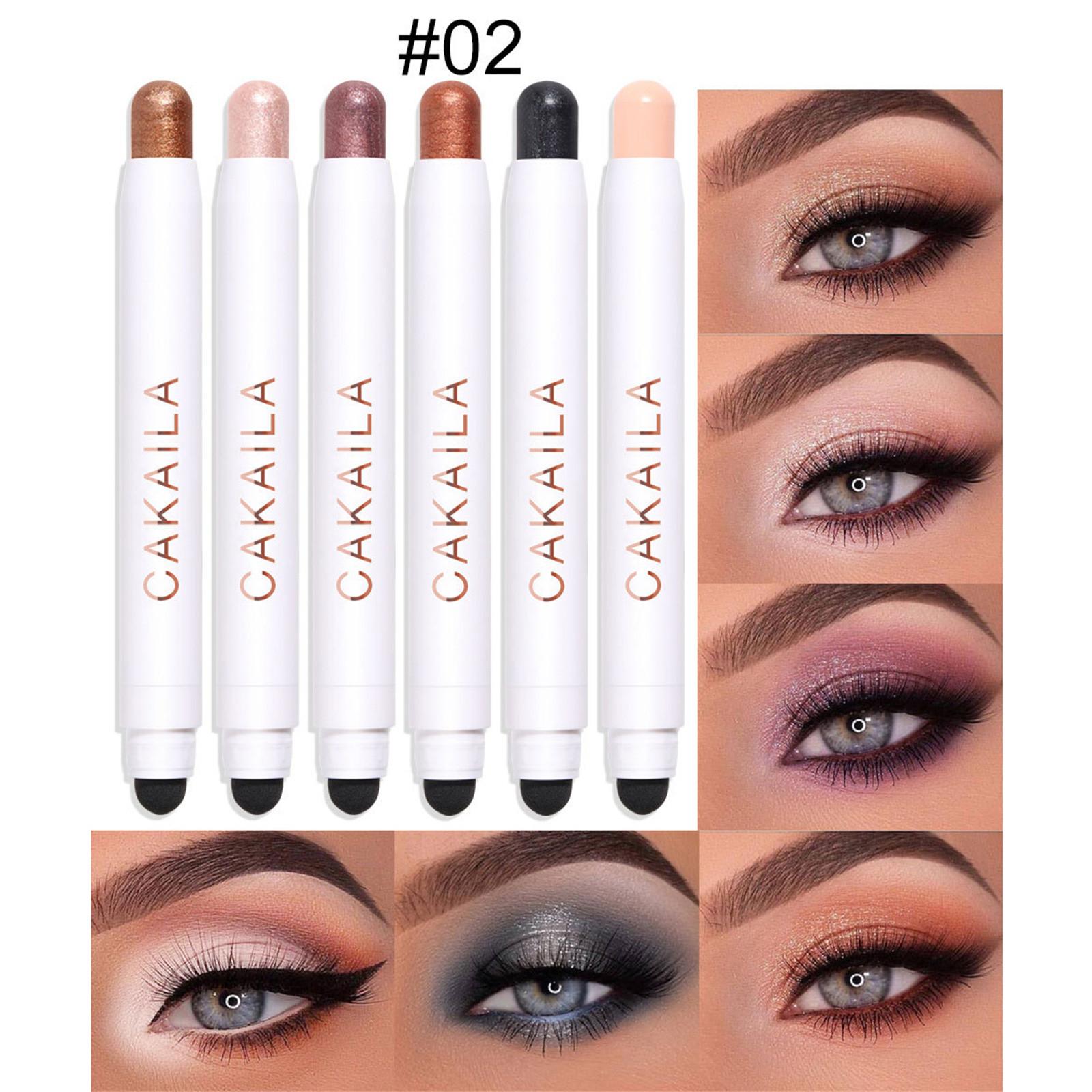 

6 шт./компл. тени для век, водонепроницаемый карандаш для теней для век, карандаш, длительный срок службы One Size